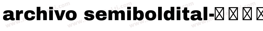 archivo semiboldital字体转换